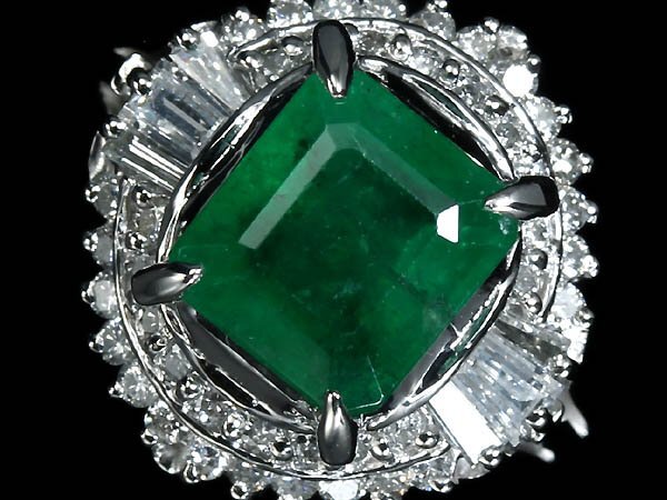7UZ16877T【売り切り】新品【RK宝石】≪Emerald≫ 濃厚カラー!! 上質エメラルド 大粒1.6ct!! 極上ダイヤモンド Pt900 超高級リング ダイヤ拍卖