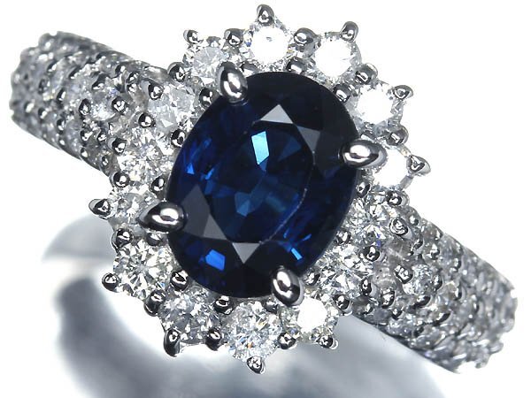 GK16965T【1円~】新品【RK宝石】≪Sapphire≫ 極上サファイア 大粒1.72ct 極上ダイヤモンド 総計0.71ct Pt900 高級リング ダイヤ拍卖