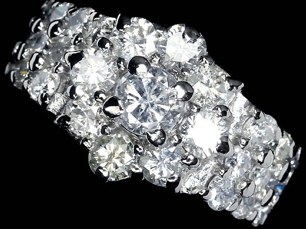 GZ16993T【1円~】新品【RK宝石】《DIAMOND》豪華絢爛!! 極上ダイヤモンド 総計1.5ct!! Pt900 高級リング ダイヤ拍卖