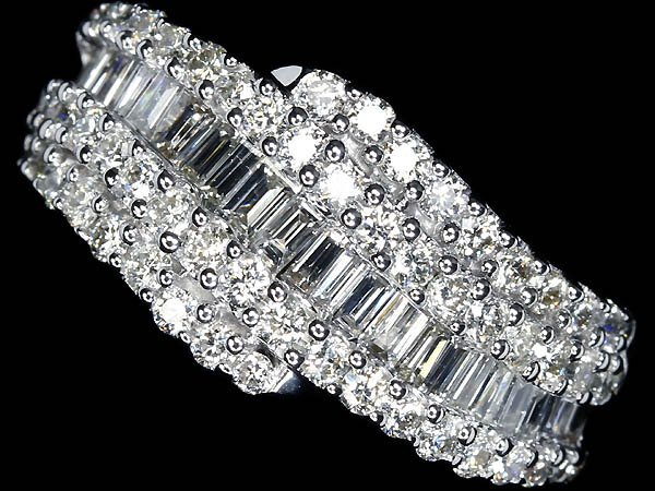 ZG17089SS【1円~】新品【RK宝石】《Diamond》豪華絢爛!! 極上ダイヤモンド 総計1.21ct!! K18WG 超高級リング ダイヤ拍卖