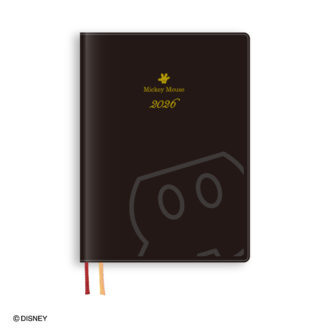 【新品】2026年1月始まり ディズニー Disney Diary B6 ウィークリー ミッキー ブラック E6160拍卖