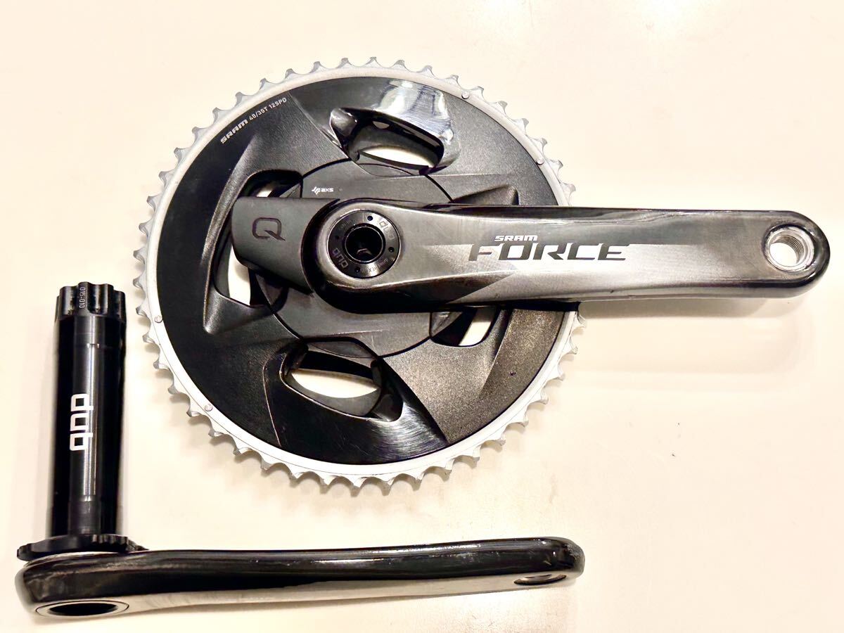 【パワメ付】SRAM スラム FORCE AXS DUB カーボンクランクセット 172.5mm 48/35T 2x12s QUARQ 両足計測 パワーメーター 内蔵 拍卖
