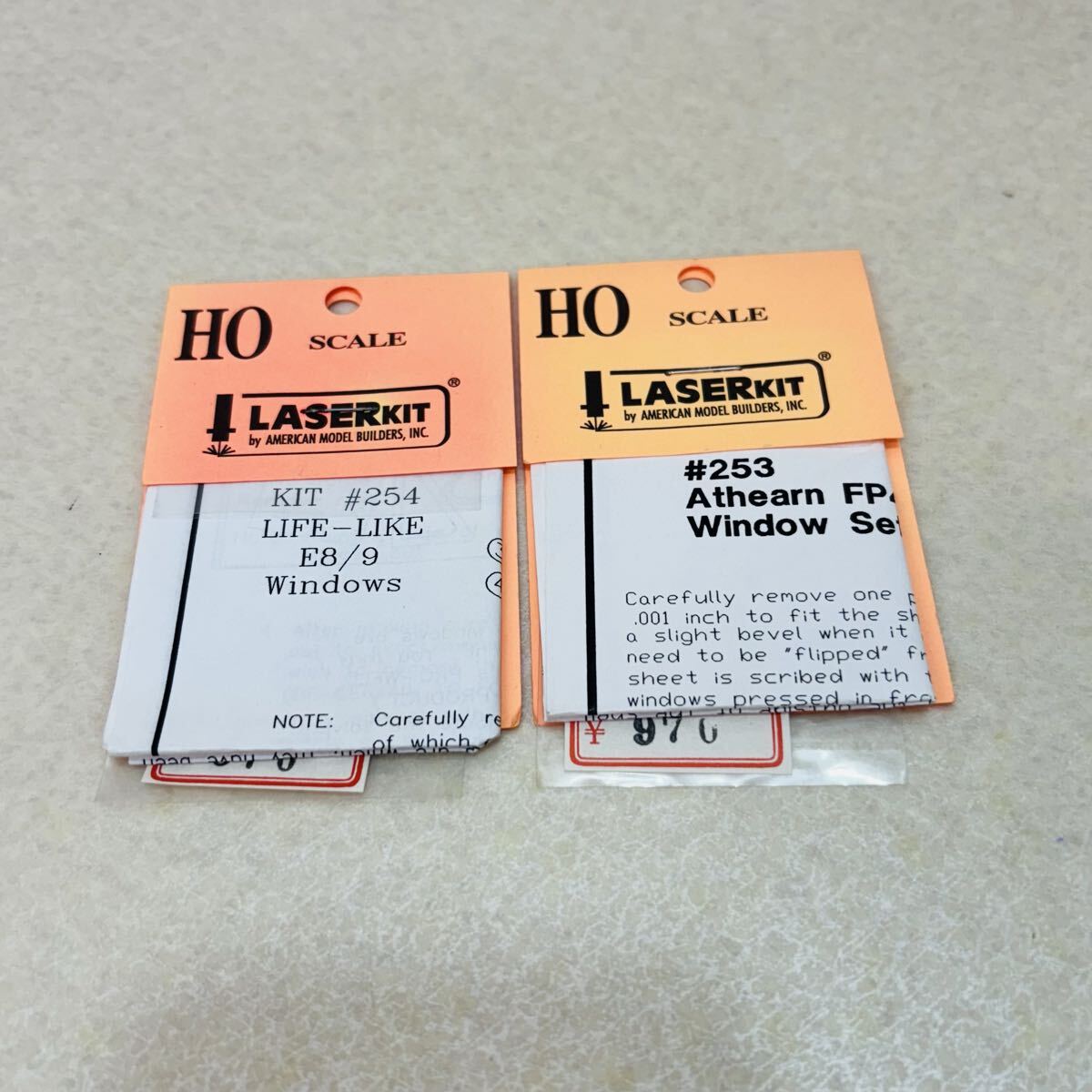 K4112★未開封品★HOゲージ アメリカンモデルビルダーレーザーキット #253 #254 鉄道模型 パーツ★現状品★同梱不可拍卖