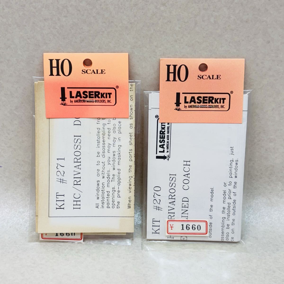 H4116★未開封品★HOゲージ アメリカンモデルビルダーレーザーキット #270 #271 鉄道模型 パーツ★現状品★同梱不可拍卖