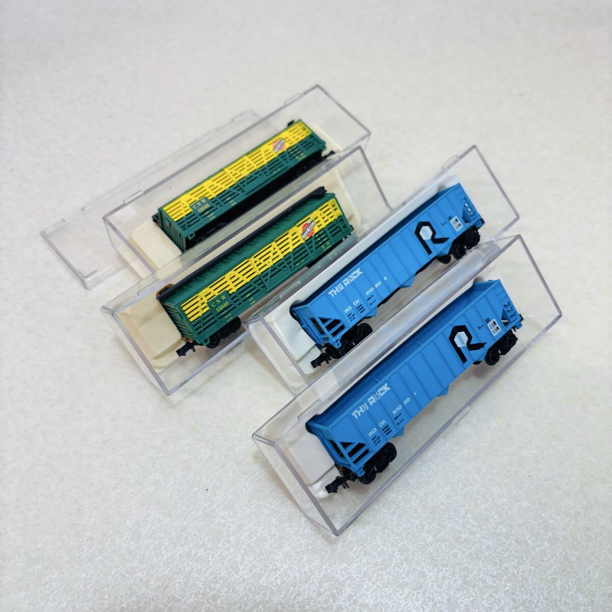 H3438★中古品★ Nゲージ LIFE LIKE ライフライク 外国車両 貨車 4両セット 鉄道模型★動作未確認★現状品★同梱不可拍卖