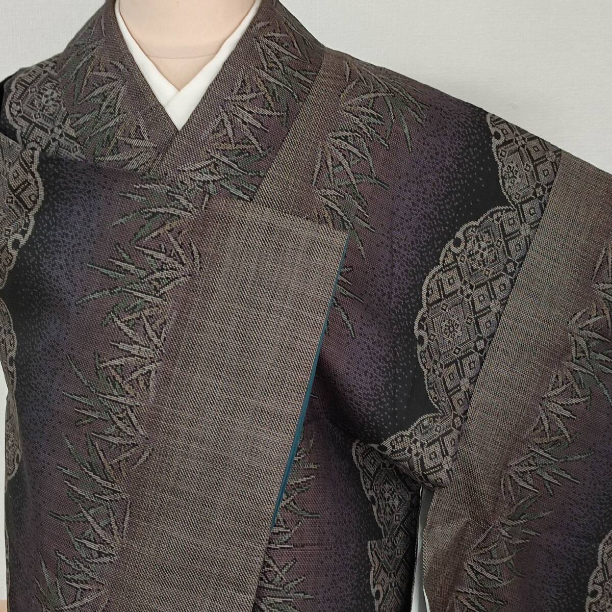 即決■着物の越田■裄63.5身丈159 本場大島紬 正絹 袷 美品 証紙有 泥大島 やまと誂製 カタス 重◇む30E06拍卖