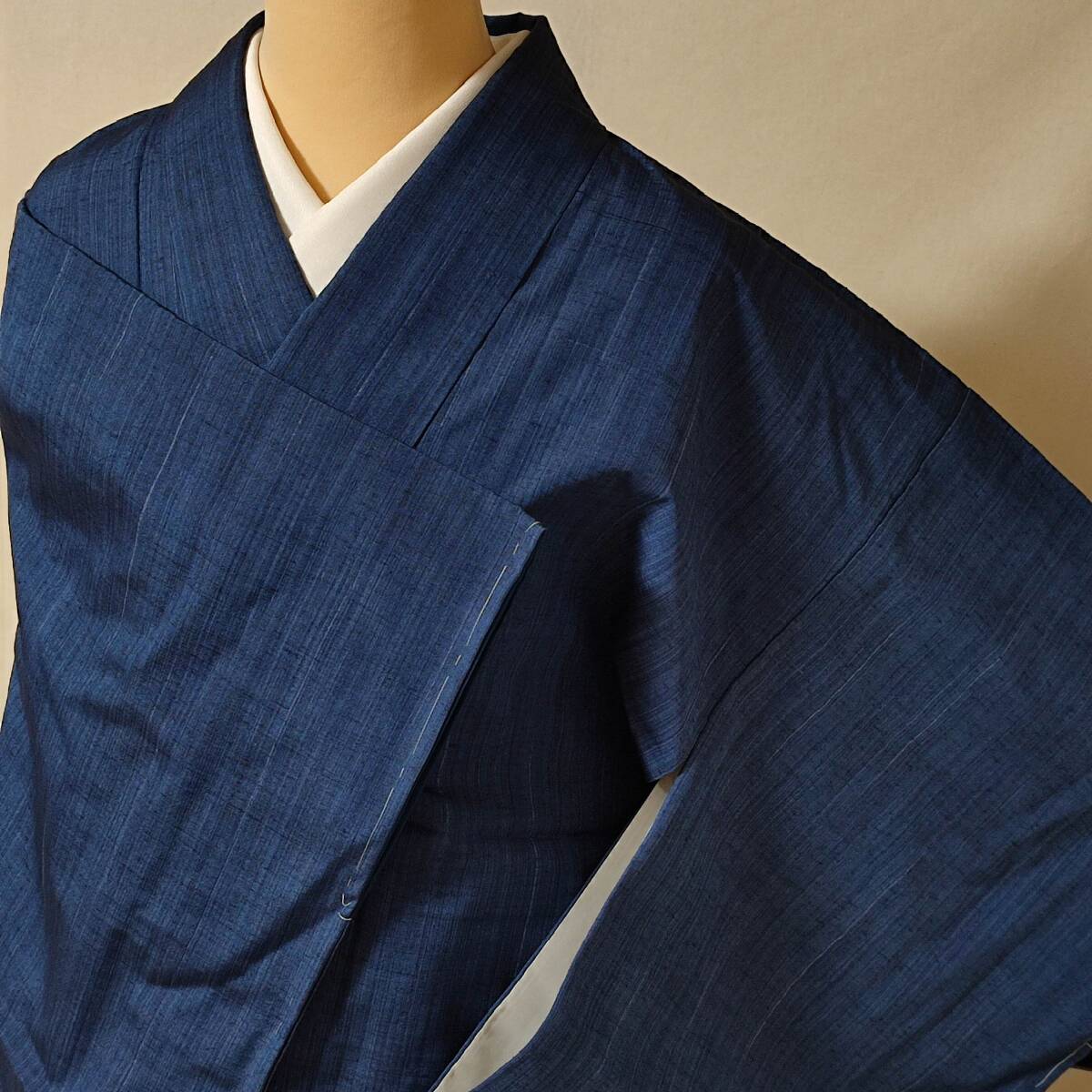 即決■着物の越田■裄65身丈157 紬 袷 しつけ糸付き 美品 カジュアル着物■め06E06拍卖