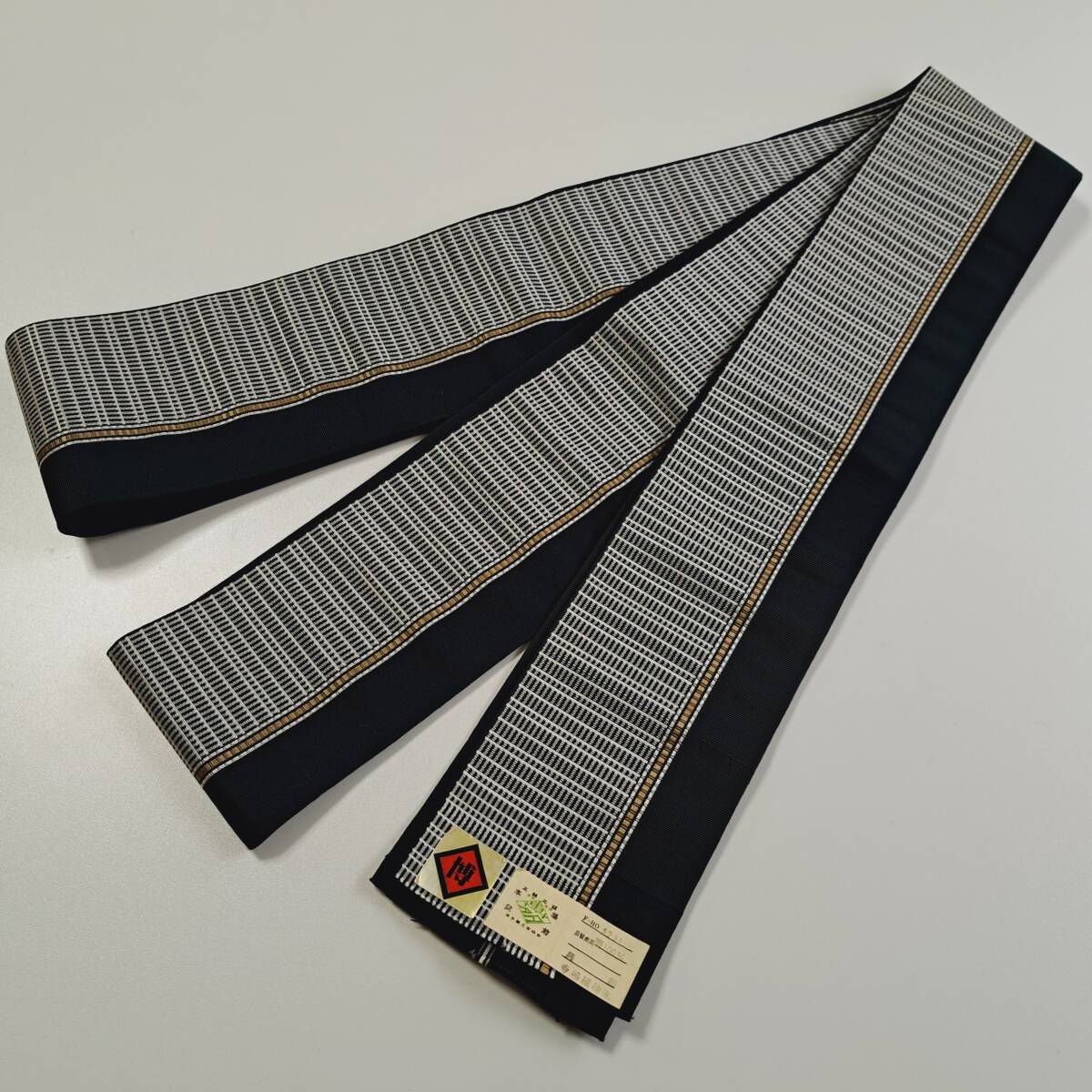 即決■着物の越田■幅9.7 長さ398 角帯 博多織 オシャレ ■め20J02拍卖