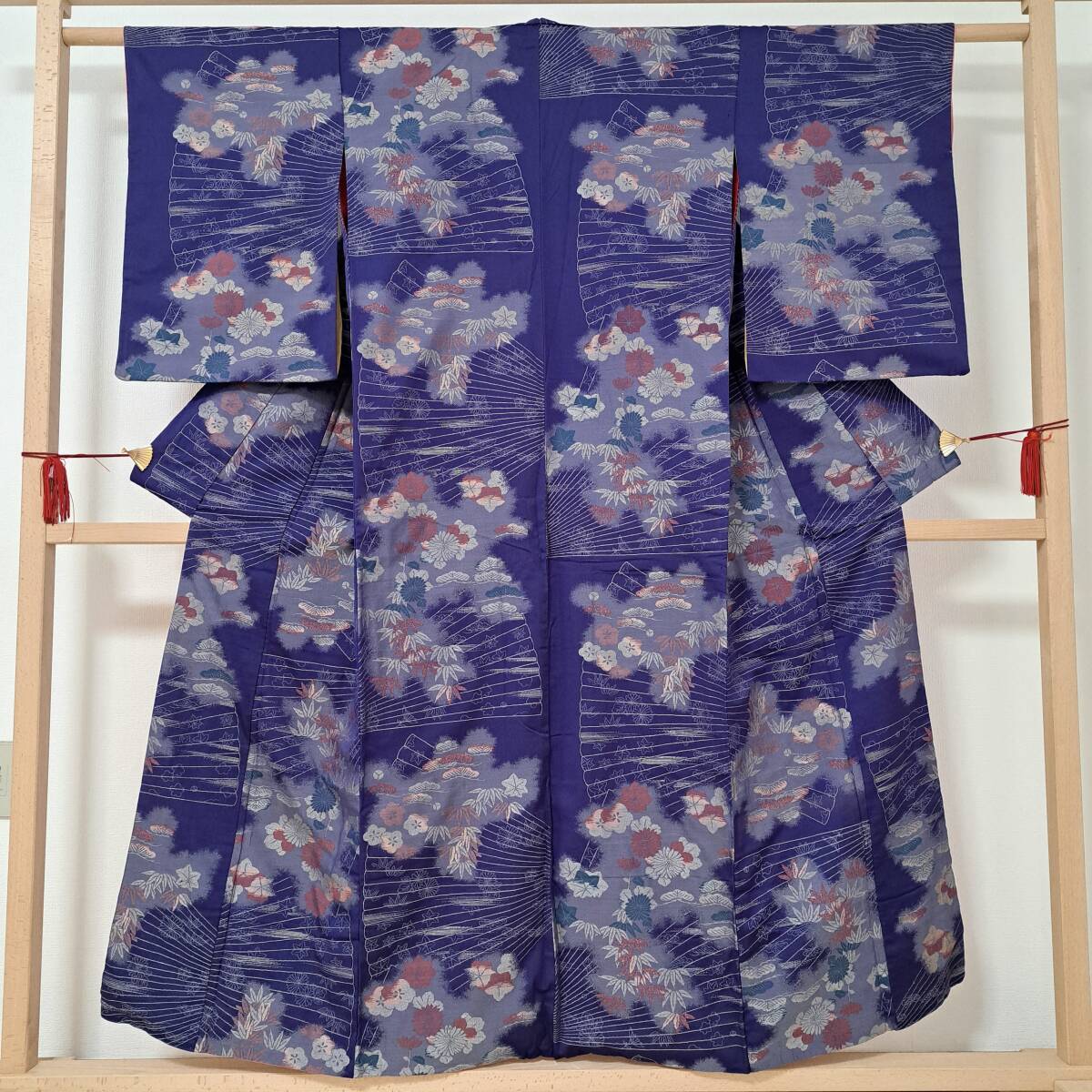 即決■着物の越田■裄62.5身丈155.5正絹 アンティーク着物 リメイクにも ■め27R04拍卖