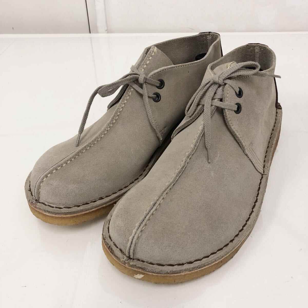 美品 Clarks クラークス デザートトレック ブーツ スエード 3644 8 GB US F8 1/2 M メンズ 革靴 シューズ チャッカーブーツ拍卖
