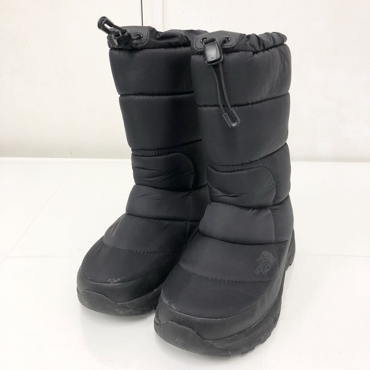 THE NORTH FACE ノースフェイス ヌプシ ブーティ ブラック 24cm 靴 スノーブーツ Vibram ナイロン拍卖