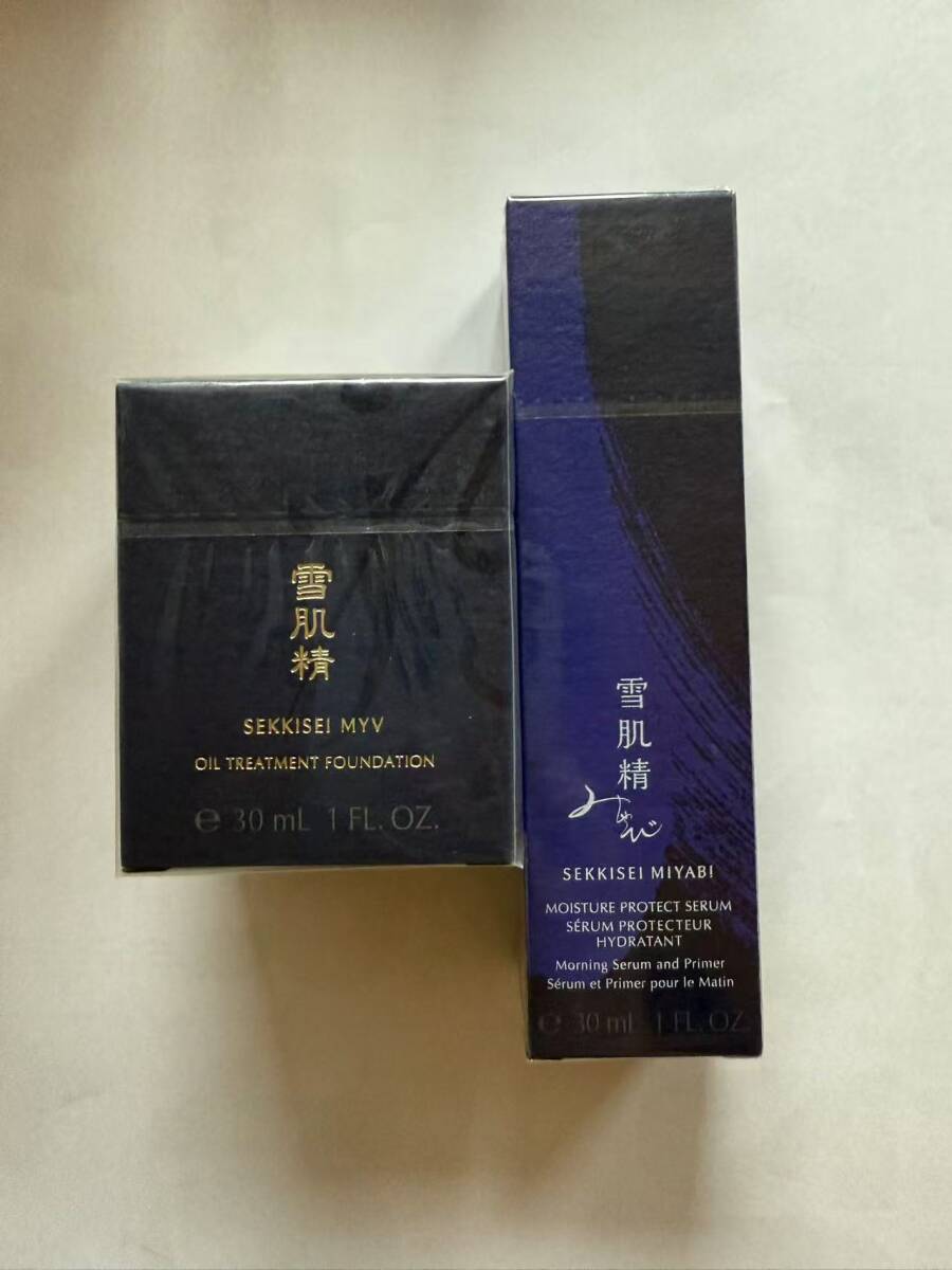 KOSEコーセー雪肌精みやび モイスチュア プロテクト セラム+オイル トリートメント ファンデーション 300 新品未使用品未開封品拍卖