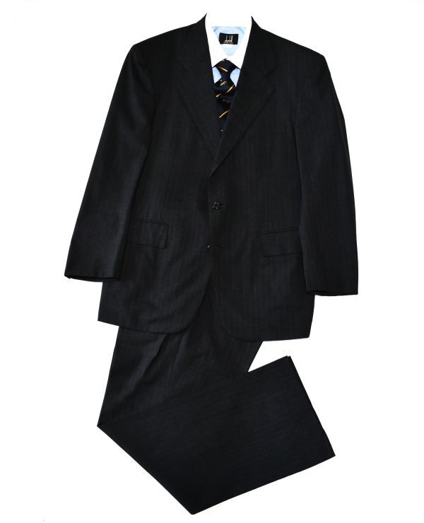 ★ラルフローレン★ 都会的センスあるグレーストライプ 周に差をつけ存在感を出す男が選ぶ お洒落なシングルスーツ AB6/L拍卖