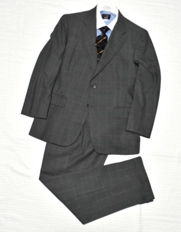 110★BROOKS BROTHERS★ブルックスブラザーズ★都会的センスあるグレーグレンチェック柄#カジュアルさとドレッシー#お洒落な2釦スーツ36/M拍卖