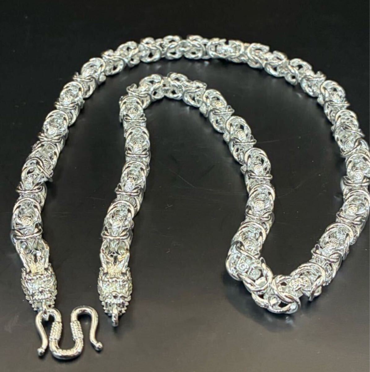 アンティーク美術品 双龍ネックレス アクセサリー男女兼用ネックレス 双龍ネックレス 双龍アクセサリー60cm拍卖