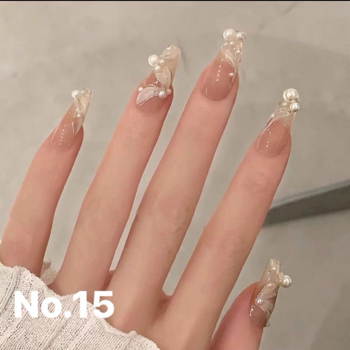 ネイルチップ つけ爪 ネイルアート ネイル デコネイル ワンカラーネイル No.15拍卖