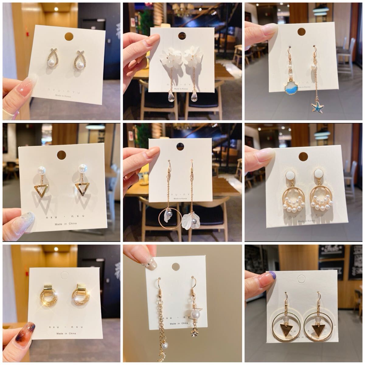 ピアス 耳飾り ゴールド シルバー パール アクセサリー 大人可愛い シンプル 結婚式 パーティー No.1〜No.9拍卖