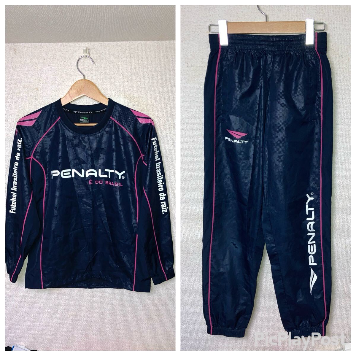 penalty ペナルティ 上下セットアップ ジャガードカモフラ ピステトップ ピステパンツ 150サイズ キッズ 子供 サッカー フットサル拍卖