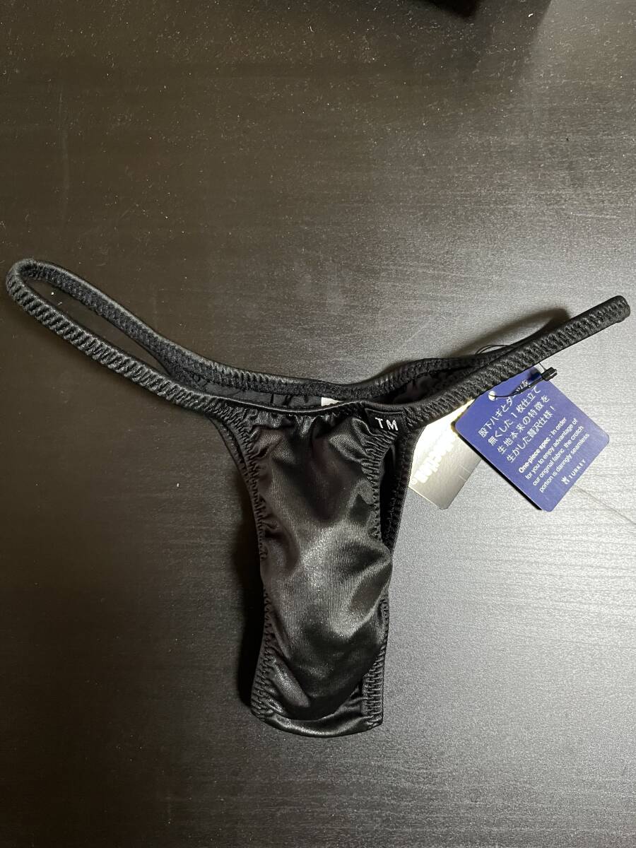 【新品】TM COLLECTION ハギ無しシャープ HB リオバック 光沢 つやつや ウエット ビキニ ブリーフ シャイン ブラック 黒 Lサイズ拍卖