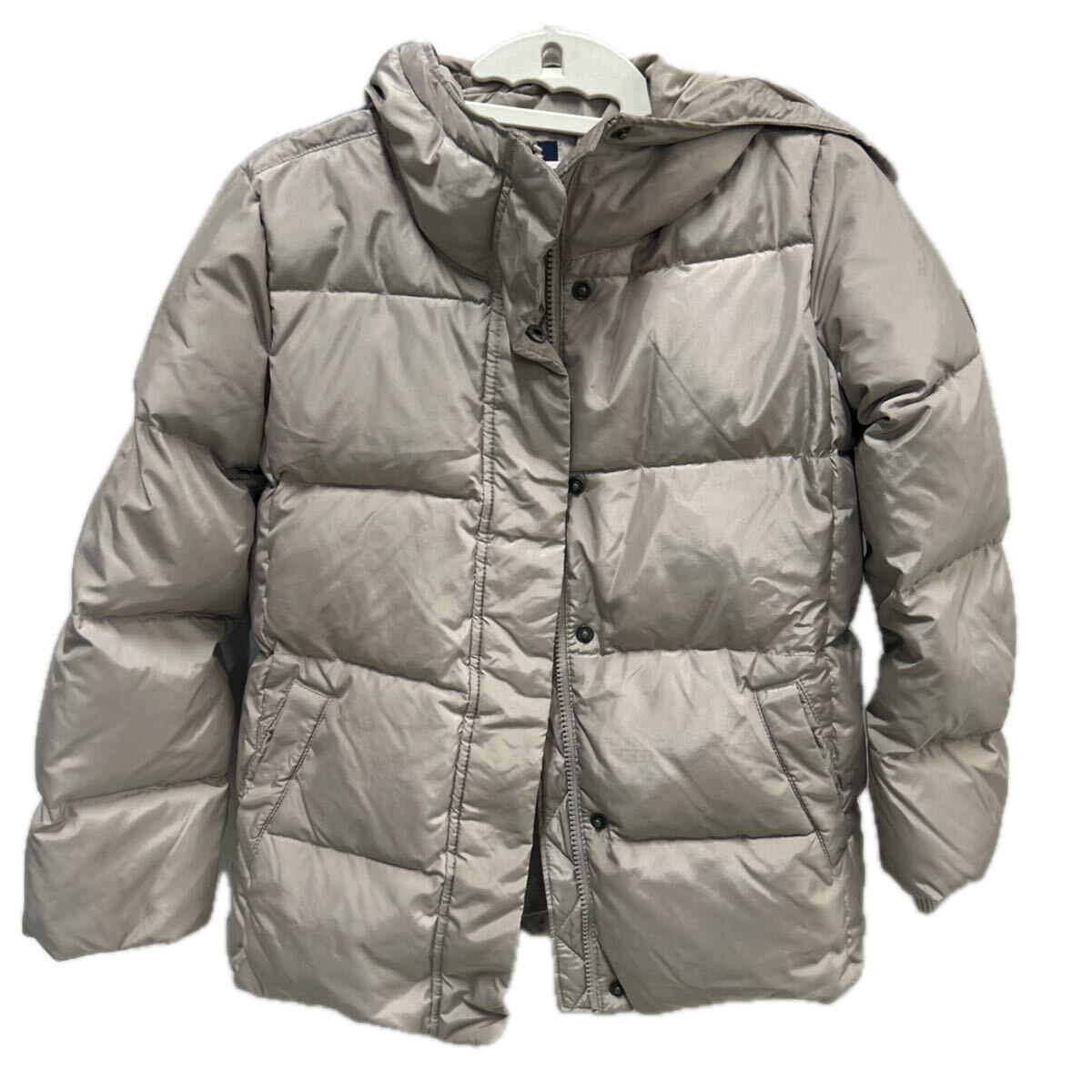 SKAM-2394 ▲ ダウンジャケット ベージュ GAP ギャップ GAPKIDS 長袖 コート 150 子供 目立った傷汚れなし 冬拍卖