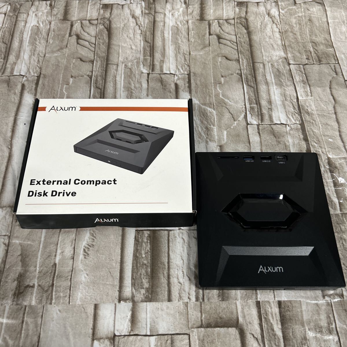 SKAM-2487 ▲ 周辺機器 Alxum 外付けコンパクトディスクドライブ ブラック 美品拍卖
