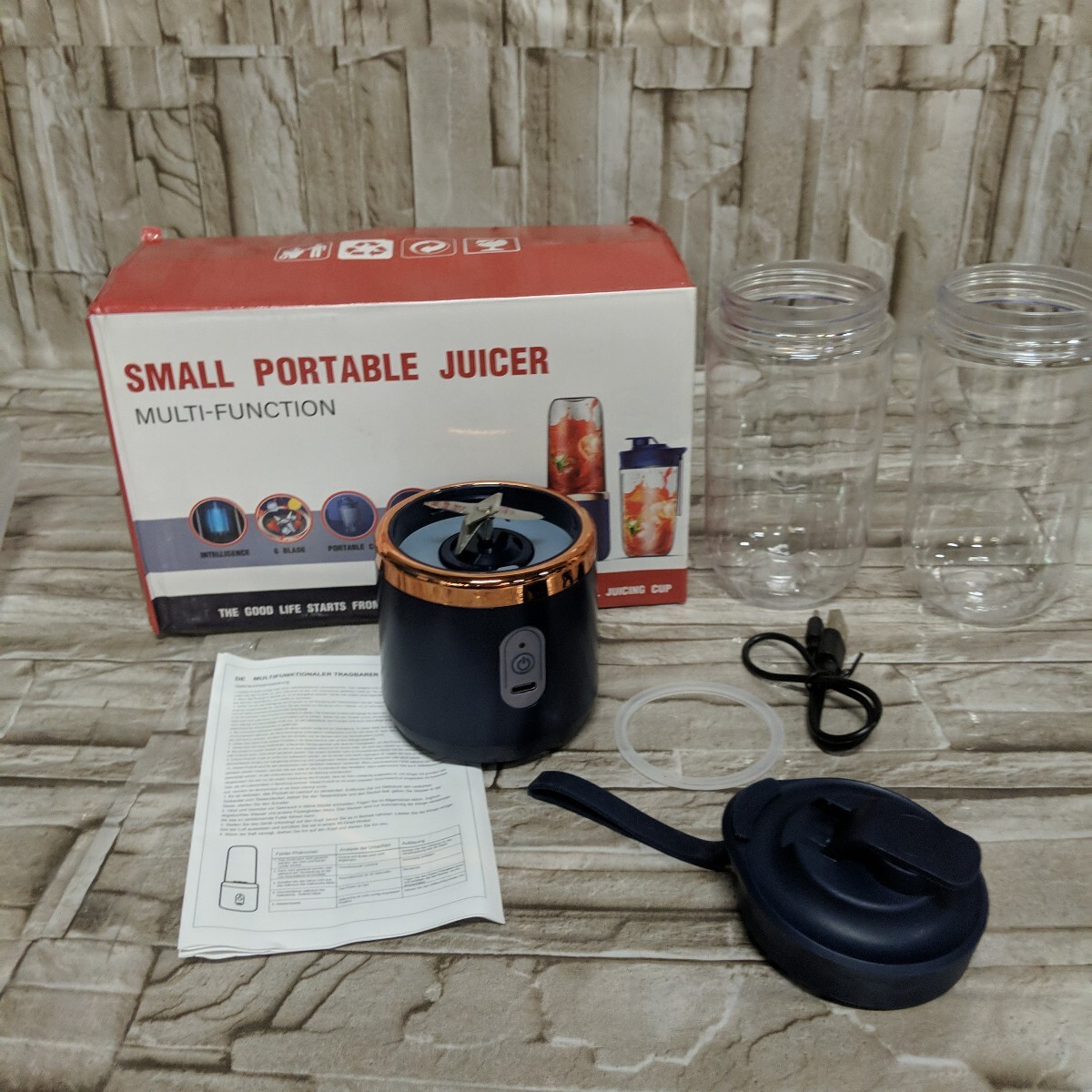 SKSZ1580 ▲ ジューサー ミキサー 新品未使用 SMALL PORTABLE JUICER MULTI-FUNCTION拍卖