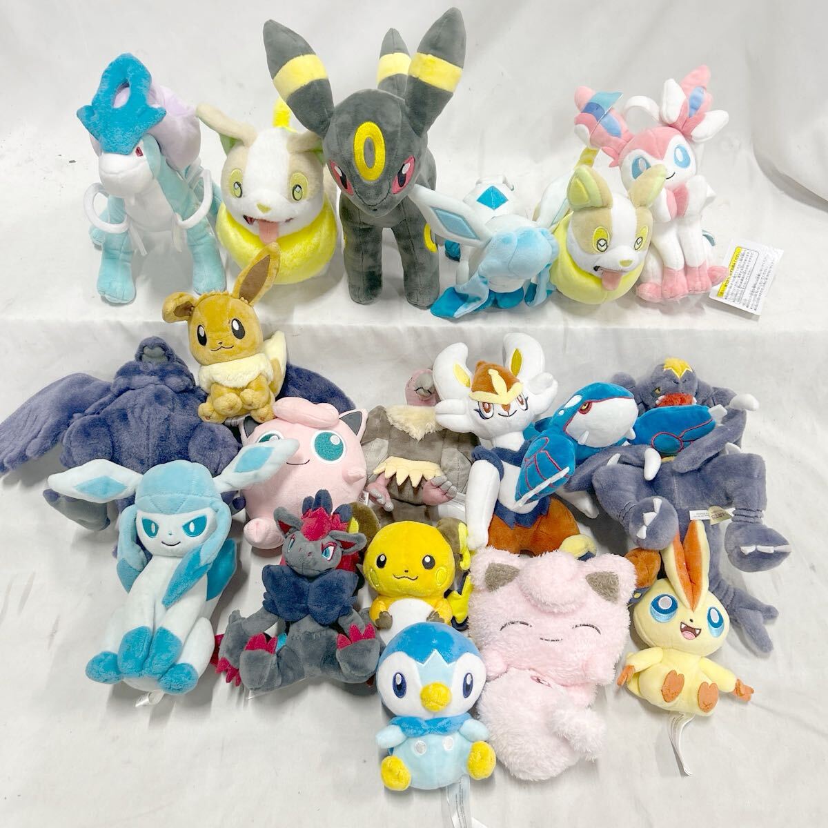 skam-2520 ▲ ぬいぐるみ まとめ ポケットモンスター ポケモン ポケモンセンター ブラッキー ポッチャマ イーブイ など拍卖