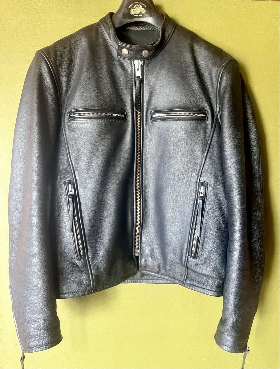 KADOYA カドヤ シングル レザージャケット ブラックLサイズ 拍卖