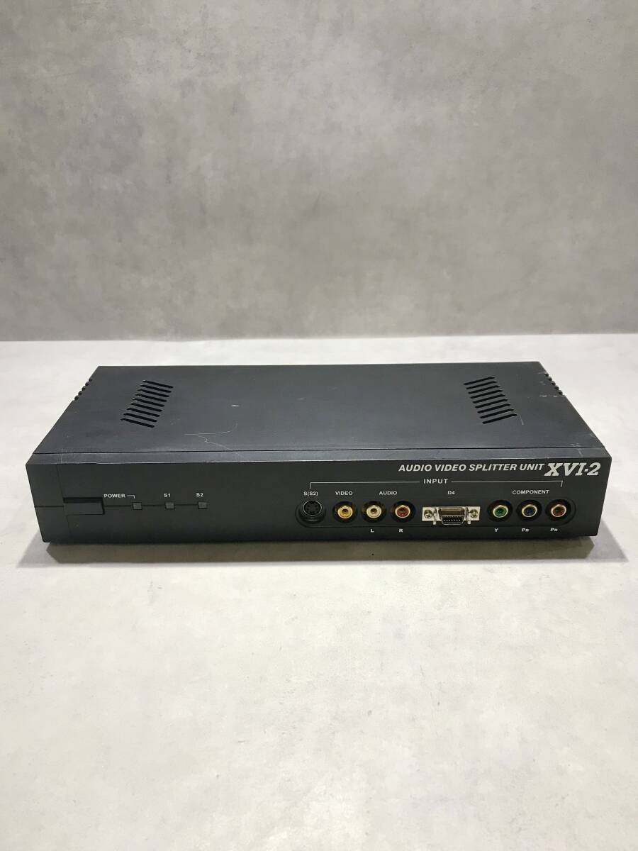 D端子付きAV分配ユニット【S14197◎】マイコンソフト AUDIO VIDEO SPLITTER UNIT XVI-2【通電のみ】拍卖