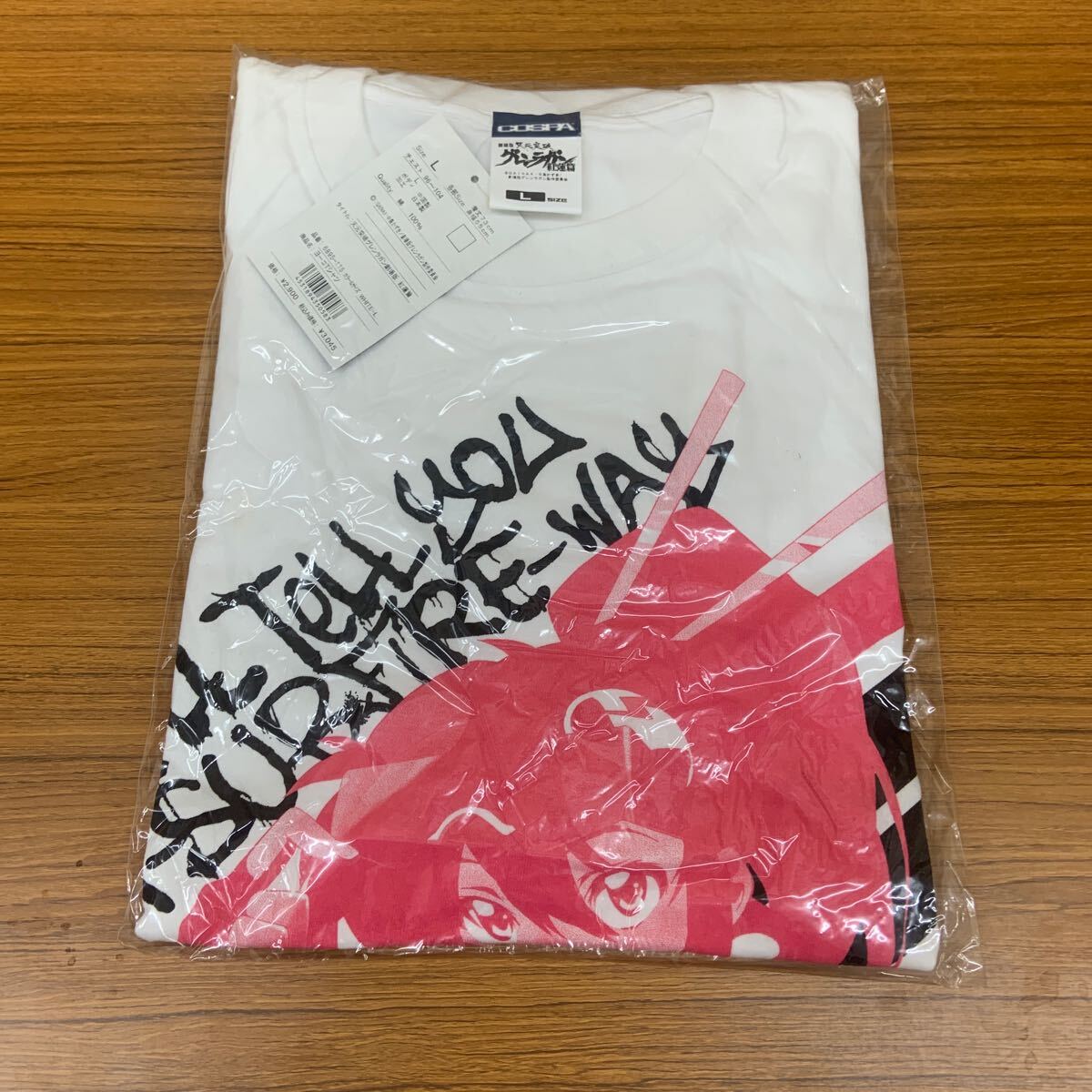 コスパ 天元突破グレンラガン劇場版 紅蓮篇 ヨーコ Tシャツ ホワイト Lサイズ 未使用品拍卖