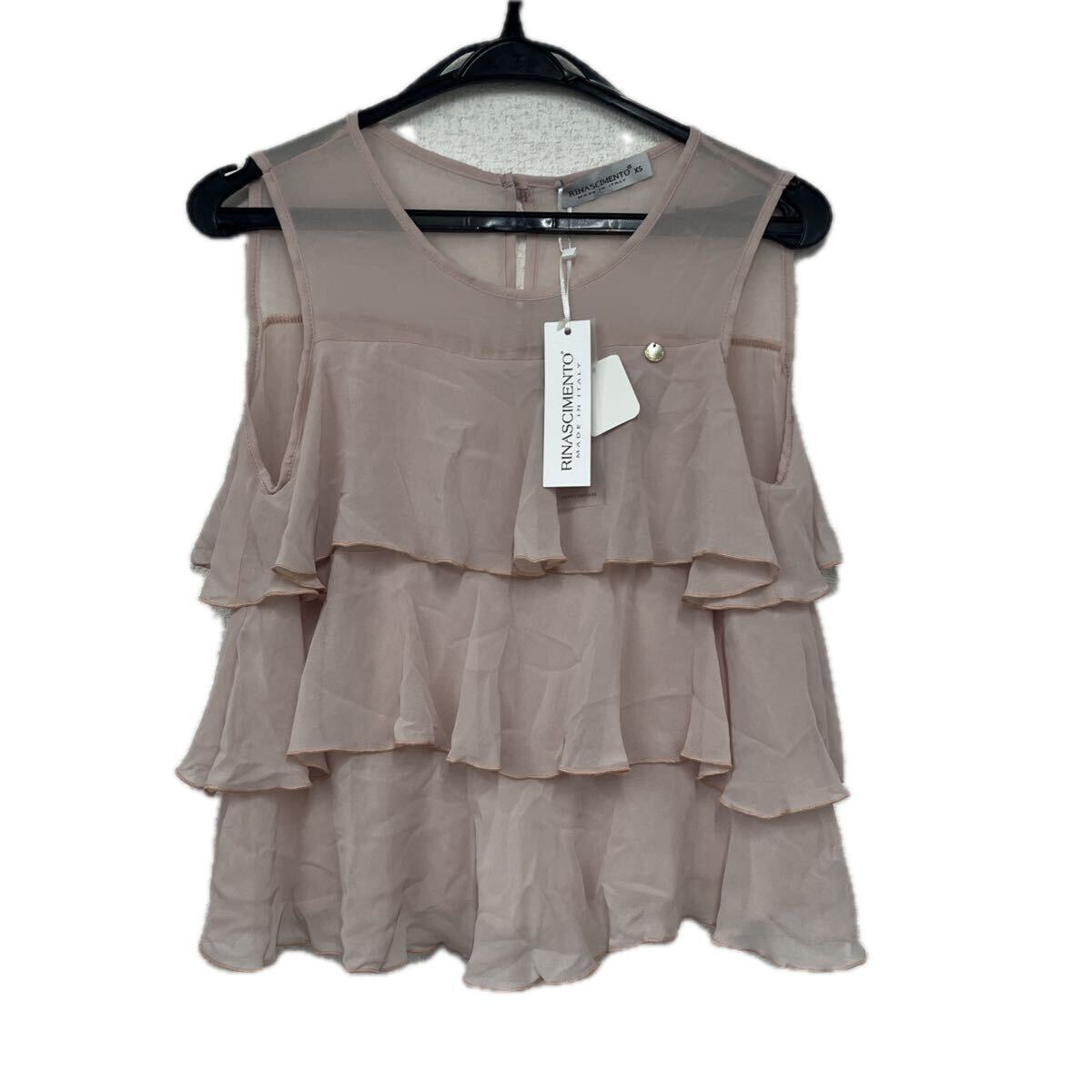 RINASCIMENTO(リナシメント) ティアードフリルブラウス ドレス 新品タグ付 表記サイズXS レディース拍卖