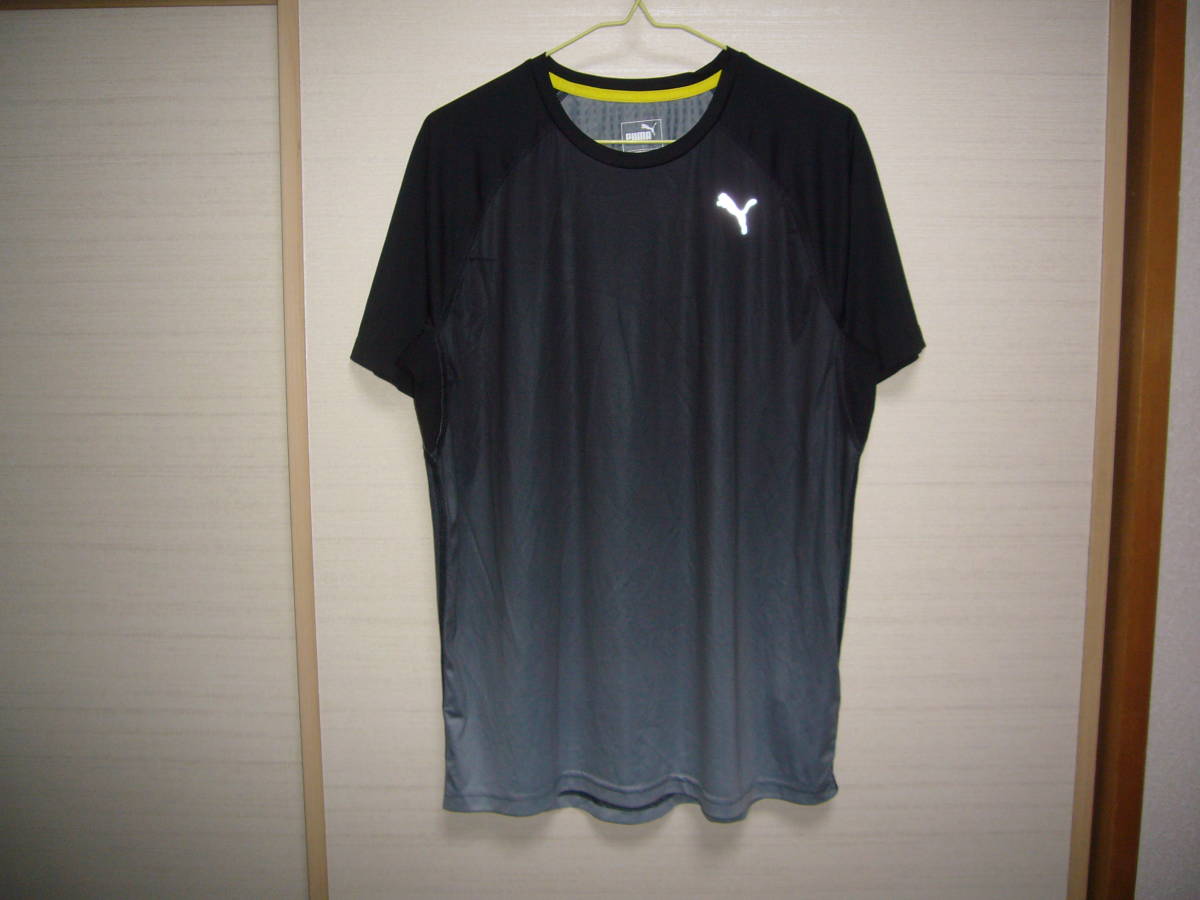 プーマ 半袖シャツ黒グラデーション Lサイズ拍卖