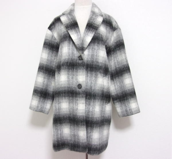 新品★any FAM★エニィファム★リングツイード★チェスターコート ★9号★ストレッチ拍卖