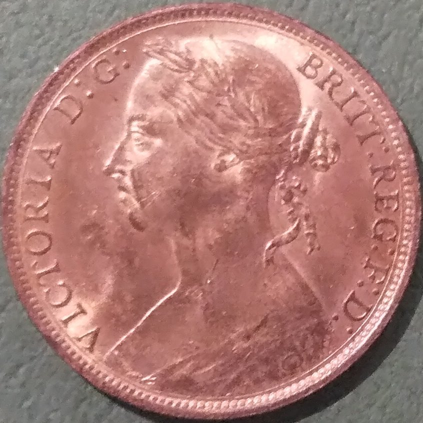 (C-414) ヴィクトリア ペニー銅貨 1887年 バンヘッド ③拍卖