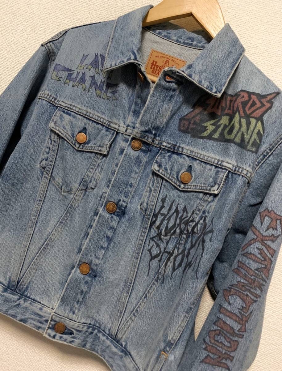 ★今週限定値下げ★ヒステリックグラマー FERGADELIC METAL USED加工デニムGジャン★L1327★超美品 定価48400円 hysteric 男性も着用可能拍卖