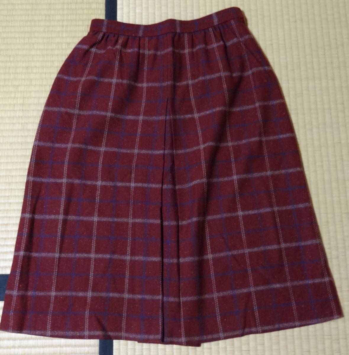 WORLD COORDINATEワールドコーディネイトのサイズ11のあずき色冬用スカート拍卖