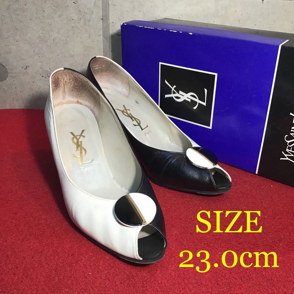 【売り切り!送料無料!】A-85 Yves Saint Laurent/パンプス/23.0cm!箱あり!激安!拍卖