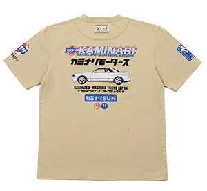 カミナリモータース/スカイラインGTR/Tシャツ/ベージュ/M/kmt-202/エフ商会/テッドマン拍卖