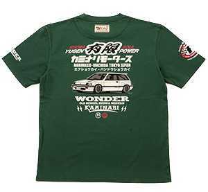 カミナリモータース/シビック/Tシャツ/緑/S/kmt-203/エフ商会/テッドマン拍卖