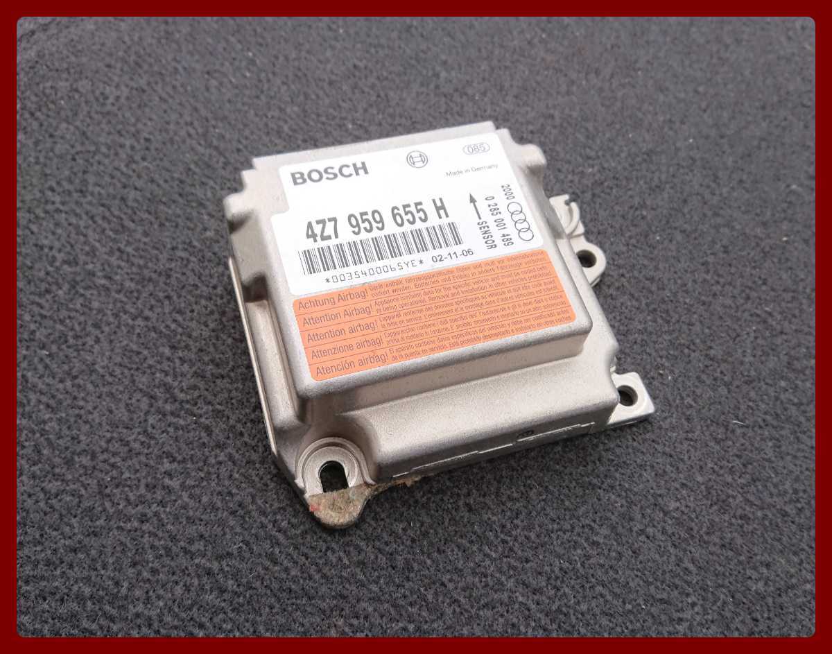 アウディ オールロードクワトロ a6 c5 エアバッグ コンピューター BOSCH 4z7959655h 0285001489 A-2202拍卖