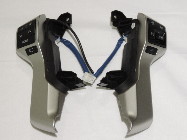 【国内正規純正部品】トヨタ純正 150系ランクルプラド 後期 ステアリングスイッチ 左右セット カメラスイッチ有 20Pカプラー&配線付拍卖