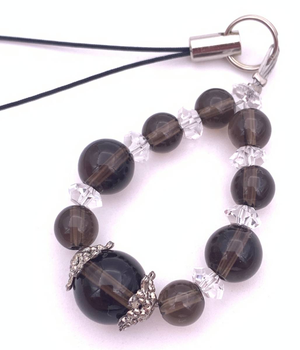 天然石スモーキークォーツAAのストラップ-A1拍卖