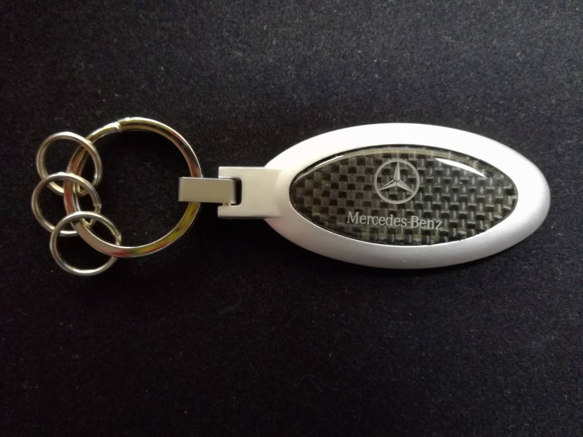 MERCEDES-BENZ メルセデス・ベンツ キーリング カーボン + アルミ製 未使用 新古品 / B9 1 50 2370拍卖