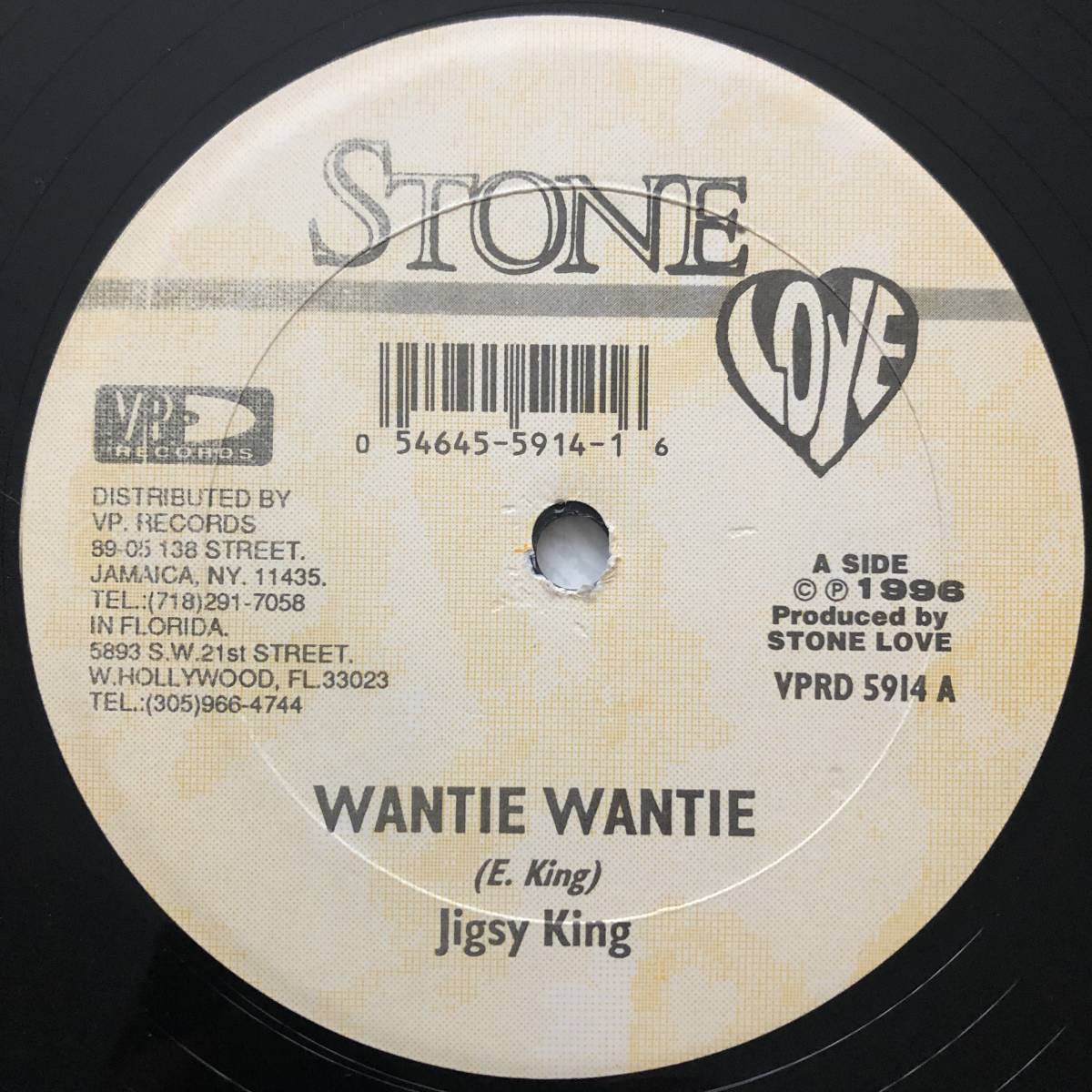 試聴 / JIGSY KING / WANTIE WANTIE /Stink Riddim(Go Go Wine)/Stone Love/reggae/dancehall/90's/big hit !!/12inch拍卖