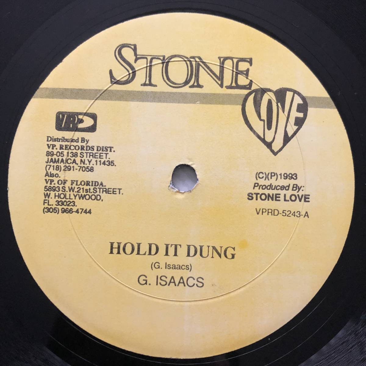 試聴 / GREGORY ISAACS / HOLD IT DUNG /Ba Ba Boom Riddim/Stone Love/reggae/dancehall/90's/big hit !!/12inch拍卖