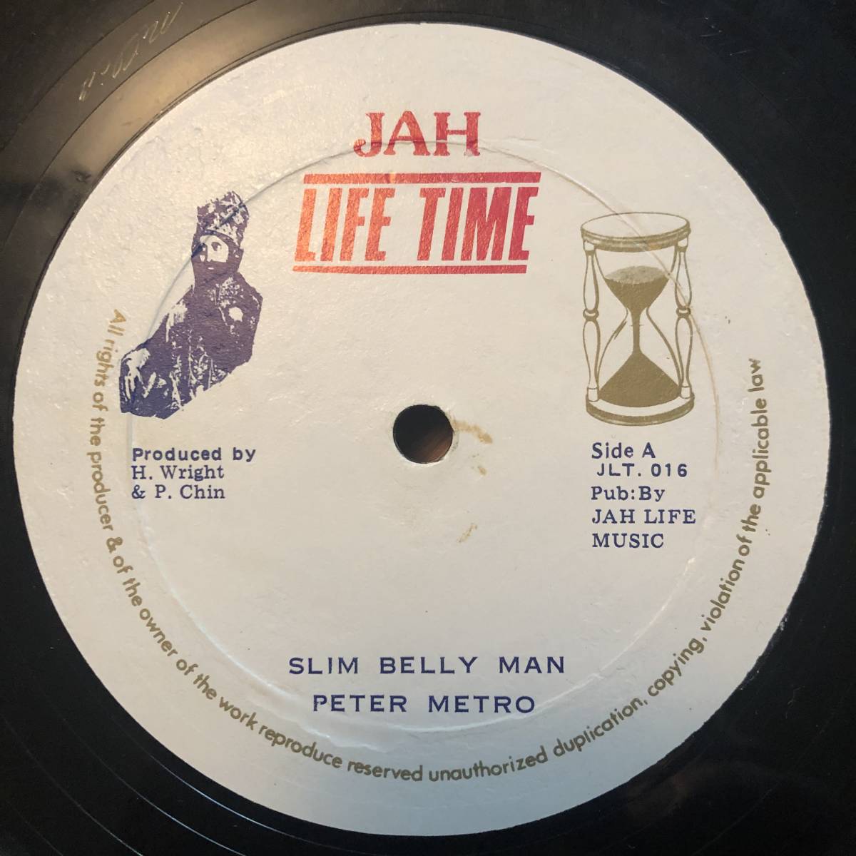 試聴 / PETER METRO / SLIM BELLY MAN /Jah Life/reggae/dancehall/80's/big hit !!/12inch拍卖