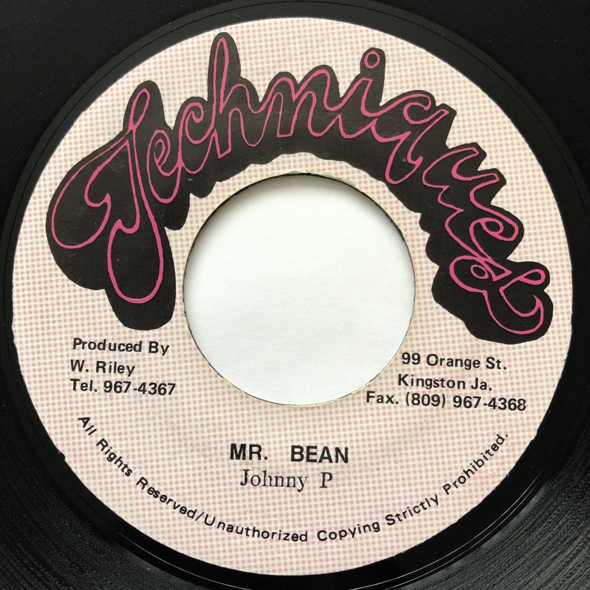 試聴 / JOHNNY P / MR. BEAN /Techniques/reggae/dancehall/90's/big hit !!/7inch拍卖