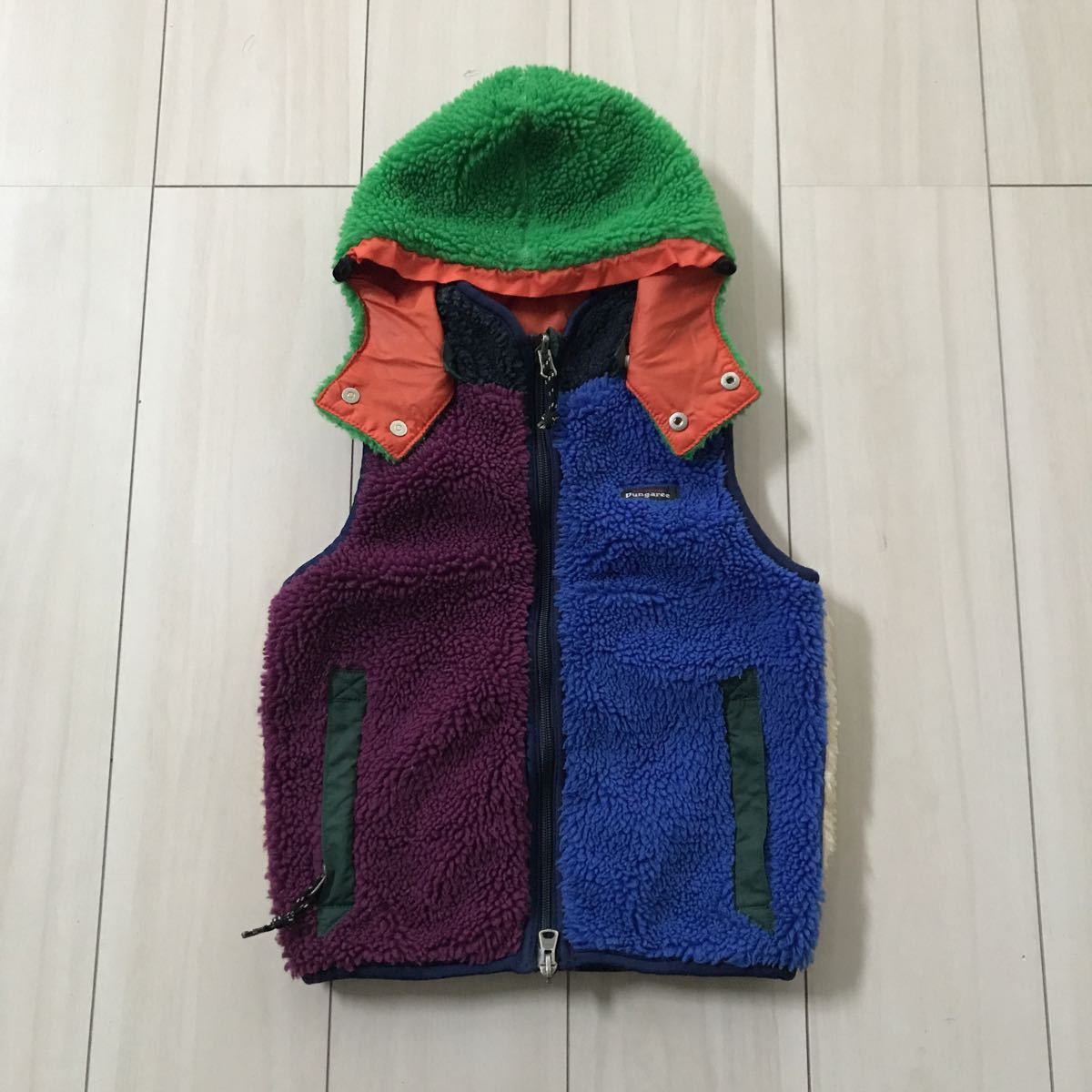 デニム&ダンガリー◆DENIM&DUNGAREEボアリバーシブルベスト120◆アウトドアアウターゴートゥハリウッド◆FITH社好きに◆フィスアメカジ拍卖