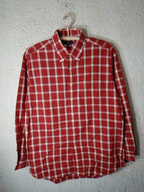 to1580 SHIPS シップス 日本製 長袖 チェック ボタンダウン シャツ 人気 送料格安 vintage ビンテージ拍卖