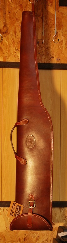 Hunter-USA No.6202 Scoped Rifle Case 46-48”用・最高級のライフルケース。1992製品・皮革1本物・継ぎ目なし拍卖